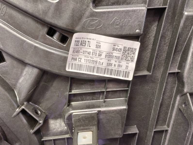 ELEVALUNAS DELANTERO DERECHO HYUNDAI TUCSON 2020 1.6 (132 CV)