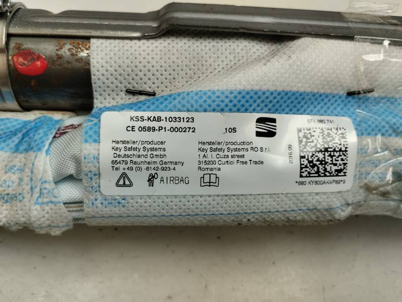 AIRBAG CORTINA DELANTERO IZQUIERDO SEAT LEON 2017 1.6 TDI (110 CV)