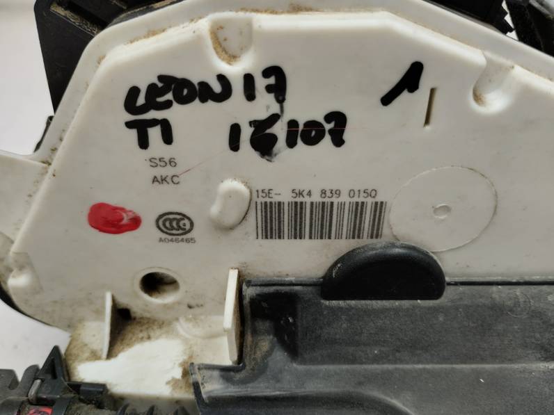 CERRADURA PUERTA TRASERA IZQUIERDA SEAT LEON 2017 1.6 TDI (110 CV)