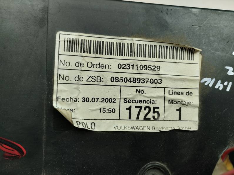 BATERIA VOLKSWAGEN POLO 2003 1.4 16V (75 CV)