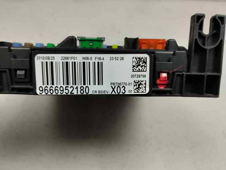 CAJA RELES FUSIBLES CITROEN C3 2010 1.1 (60 CV)