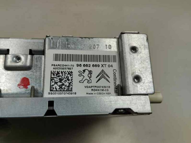 SISTEMA AUDIO RADIO CD CITROEN C3 2010 1.1 (60 CV)