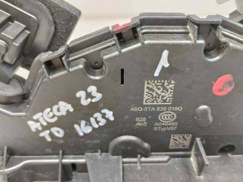 CERRADURA PUERTA TRASERA DERECHA SEAT ATECA 2023 2.0 (150 CV)