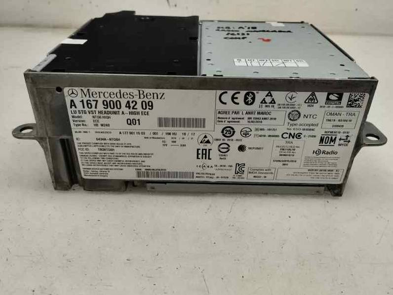 SISTEMA AUDIO RADIO CD MERCEDES CLASE A 2018 1.5 CDI (116 CV)