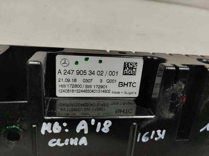 MANDO CLIMATIZADOR MERCEDES CLASE A 2018 1.5 CDI (116 CV)