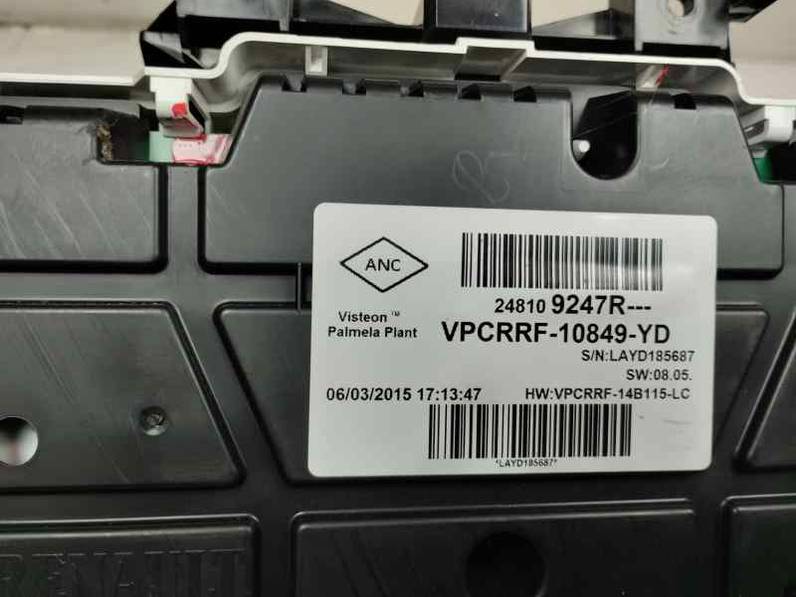 CUADRO INSTRUMENTOS RENAULT CLIO IV 2015 0.9 GASOLINA (90 CV)