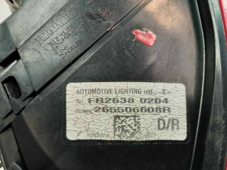 PILOTO TRASERO DERECHO RENAULT CLIO IV 2015 0.9 GASOLINA (90 CV)