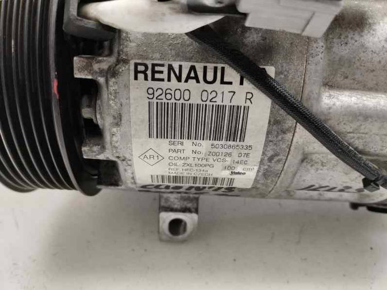 COMPRESOR AIRE ACONDICIONADO RENAULT CLIO IV 2015 0.9 GASOLINA (90 CV)