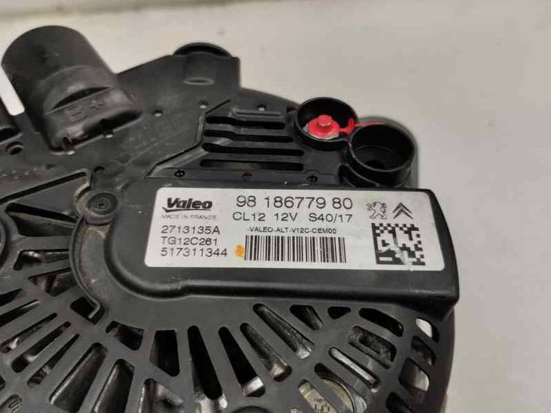 ALTERNADOR DS 3 2018 MOTOR 1.2 LTR - PURE TECH (110 CV)