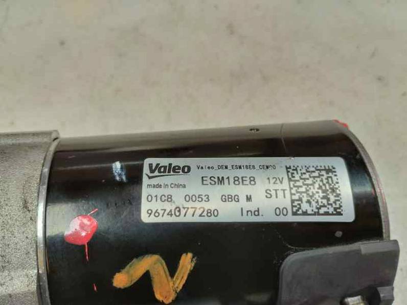 MOTOR ARRANQUE DS 3 2018 MOTOR 1.2 LTR - PURE TECH (110 CV)