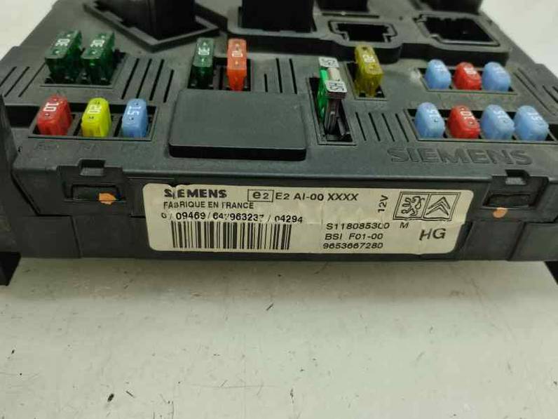 CAJA RELES FUSIBLES CITROEN C3 2004 1.4 HDI (68 CV)