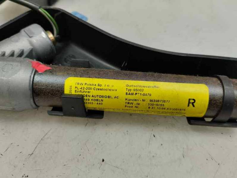 CINTURON SEGURIDAD DELANTERO DERECHO CITROEN C3 2004 1.4 HDI (68 CV)