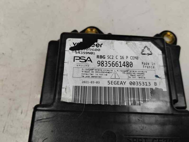 KIT AIRBAG OPEL MOKKA B 2021 1.2 - 96 KW (131 CV)