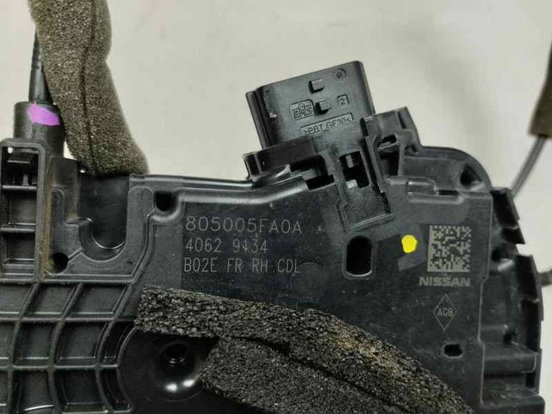 CERRADURA PUERTA DELANTERA DERECHA NISSAN MICRA V 2019 1.0 LTR - 74 KW (101 CV)