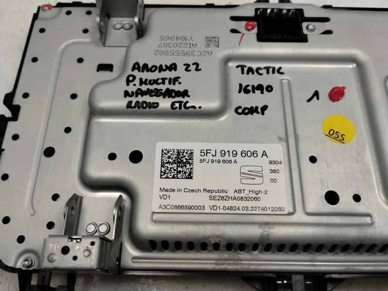 PANTALLA MULTIFUNCION SEAT ARONA 2022 1.0 ECO TSI (110 CV)