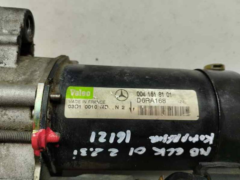 MOTOR ARRANQUE MERCEDES CLASE CLK CABRIO 2001 2.3 COMPRESOR (197 CV)