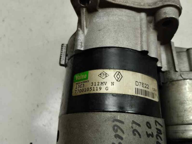 MOTOR ARRANQUE RENAULT LAGUNA II 2003 1.6 16V -107 CV (107 CV)