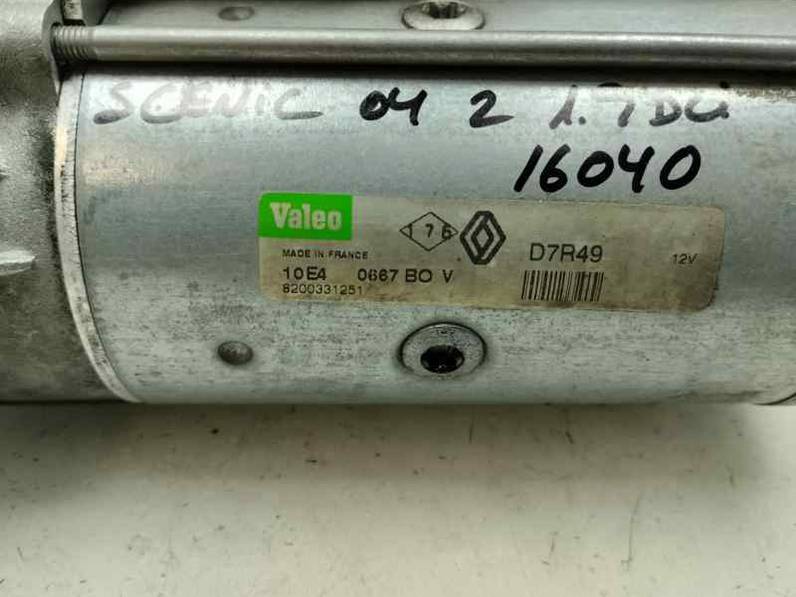 MOTOR ARRANQUE RENAULT SCENIC II 2004 1.9 DCI D (120 CV)