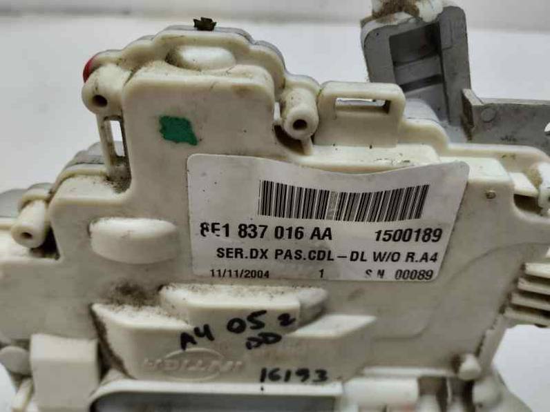 CERRADURA PUERTA DELANTERA DERECHA AUDI A4 BERLINA 2005 2.0 TDI 6V (140 CV)