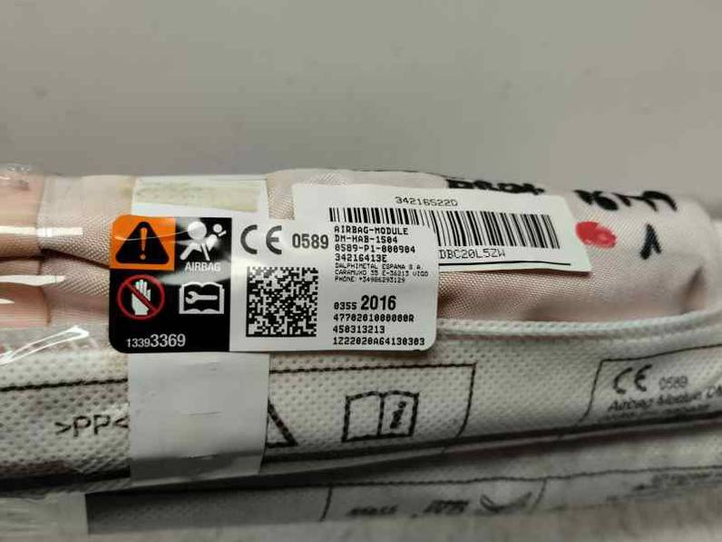 AIRBAG CORTINA DELANTERO DERECHO OPEL CROSSLAND 2022 1.2 GAS MT6 S/S (110 CV)