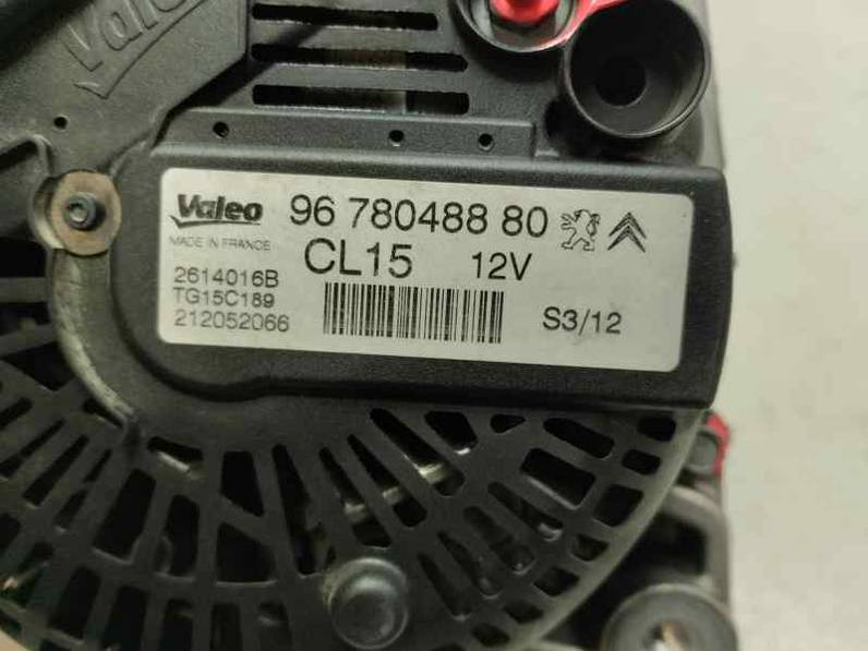 ALTERNADOR CITROEN BERLINGO CUADRO 2012 1.6 HDI (92 CV)