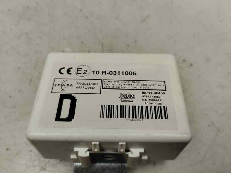 MODULO ELECTRONICO TOYOTA YARIS 2020 1.0 LTR. - 53 KW (72 CV)