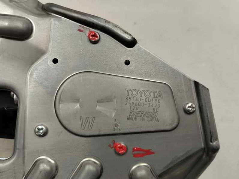 MOTOR LIMPIA TRASERO TOYOTA YARIS 2020 1.0 LTR. - 53 KW (72 CV)