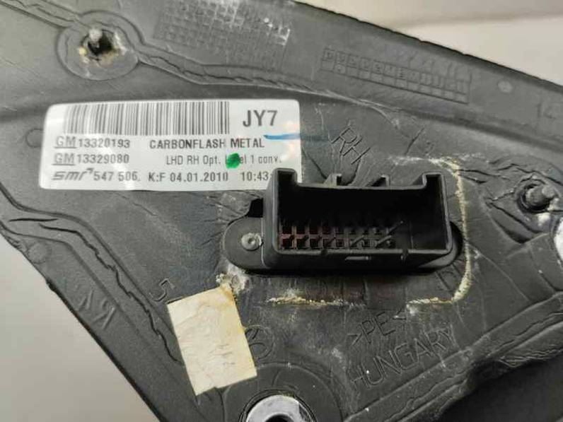 RETROVISOR DERECHO OPEL INSIGNIA BERLINA 2010 2.0 CDTI (131 CV)