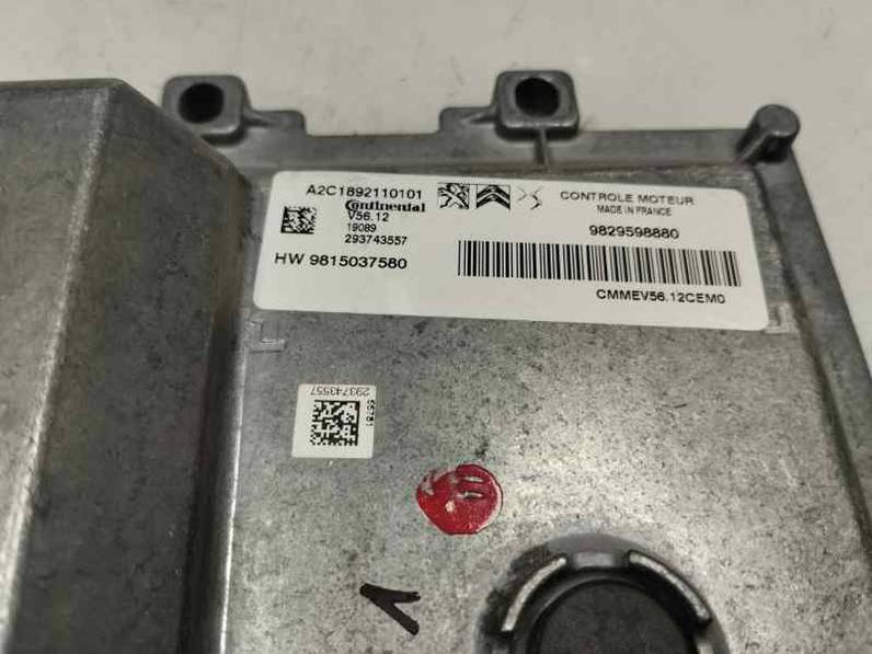 CENTRALITA MOTOR UCE PEUGEOT 2008 2019 1.2 VTI