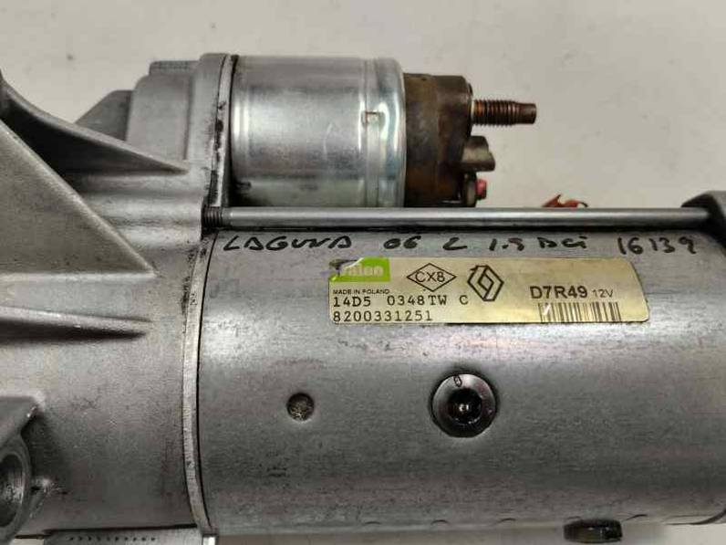 MOTOR ARRANQUE RENAULT LAGUNA II 2006 1.9 DCI (110 CV)