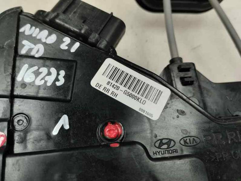 CERRADURA PUERTA TRASERA DERECHA KIA NIRO 2021 1.6 HYBRID GASOLINA