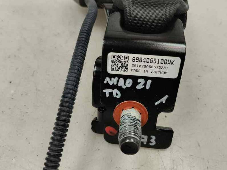 CINTURON SEGURIDAD TRASERO DERECHO KIA NIRO 2021 1.6 HYBRID GASOLINA