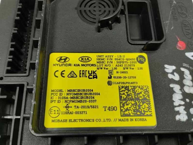 CAJA RELES FUSIBLES HYUNDAI BAYON 2024 1.2 GASOLINA