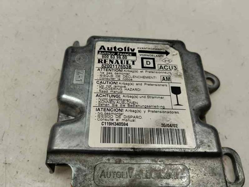 CENTRALITA AIRBAG RENAULT MEGANE I COUPE FASE 2 2002 1.6 GASOLINA (107 CV)