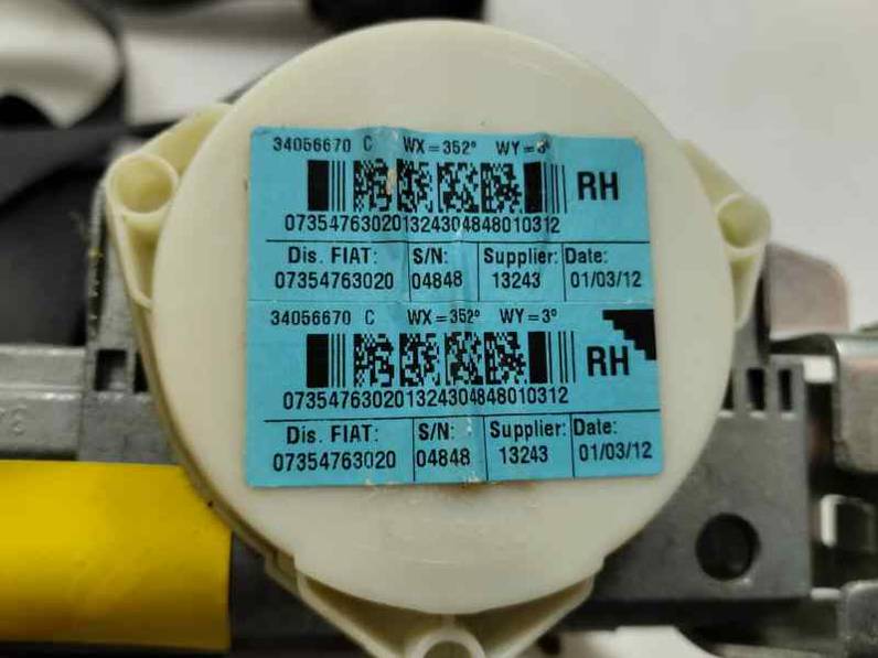 CINTURON SEGURIDAD DELANTERO DERECHO FORD KA 2008 1.3 JTD MULTIJET (75 CV)