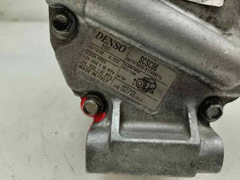 COMPRESOR AIRE ACONDICIONADO FORD KA 2008 1.3 JTD MULTIJET (75 CV)