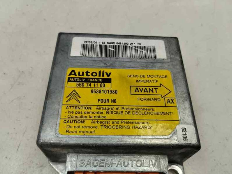 CENTRALITA AIRBAG CITROEN XSARA BERLINA 2000 2.0 HDI (90 CV)