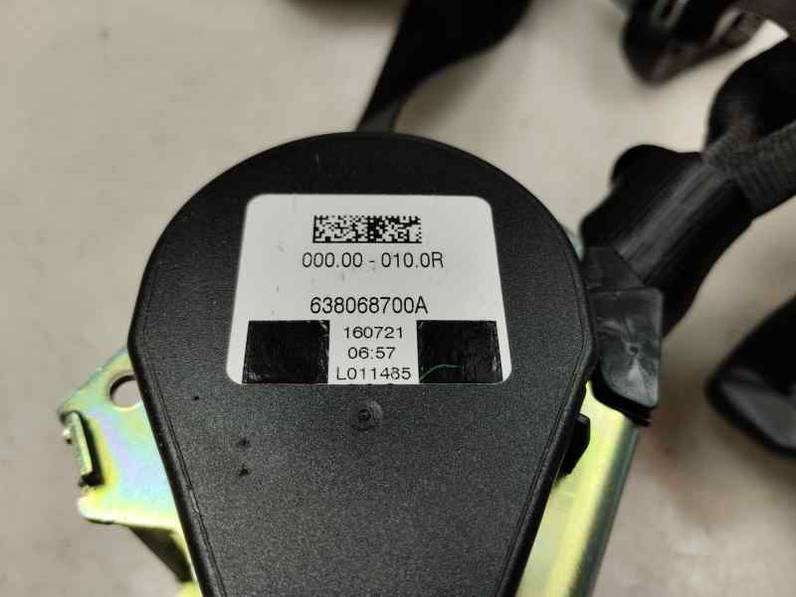 CINTURON SEGURIDAD TRASERO CENTRAL DACIA DUSTER II 2021 1.5 DCI (116 CV)