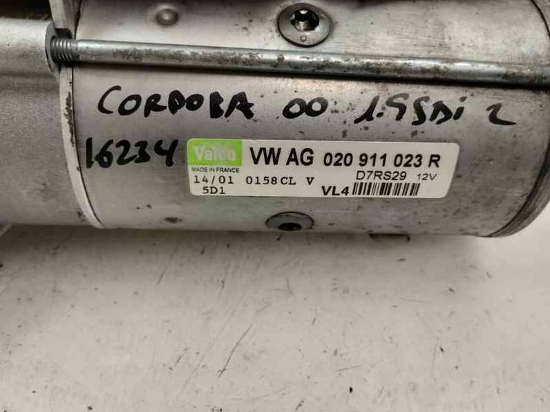 MOTOR ARRANQUE SEAT CORDOBA BERLINA 2000 1.9 SDI (68 CV)
