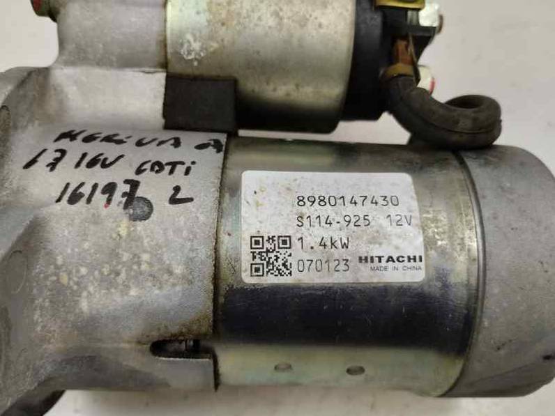 MOTOR ARRANQUE OPEL MERIVA 2007 1.7 16V CDTI (101 CV)