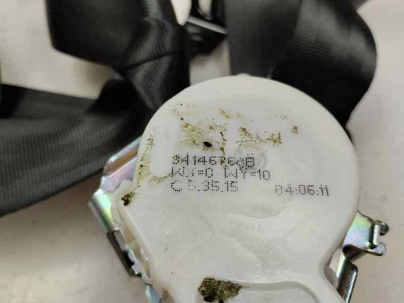 CINTURON SEGURIDAD TRASERO DERECHO PEUGEOT 308 2015 1.2 GASOLINA