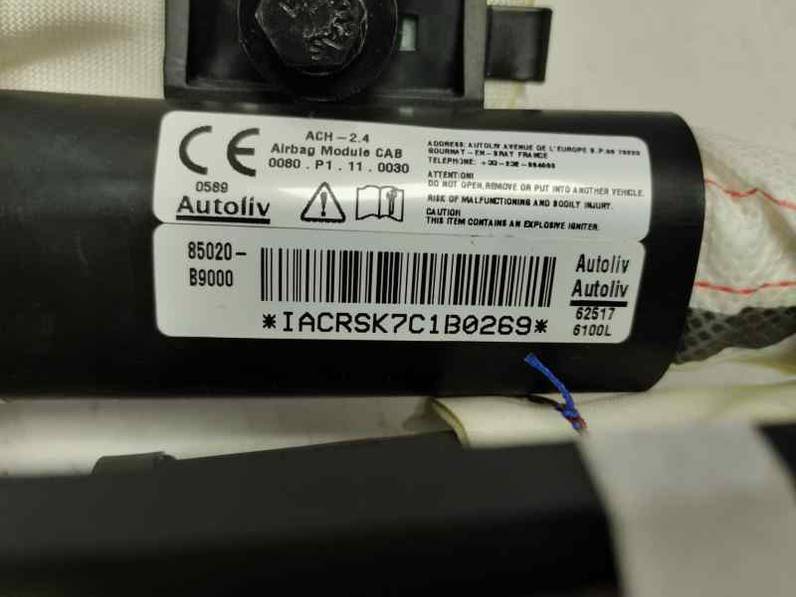 AIRBAG CORTINA DELANTERO DERECHO HYUNDAI I10 2020 1.0 MULTIPUNTO TECNO