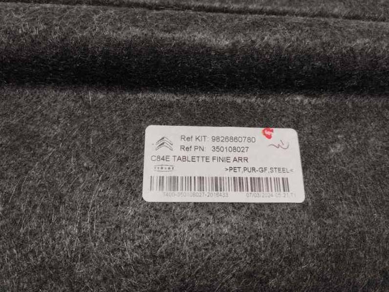 BANDEJA TRASERA CITROEN C5 AIRCROSS 2024 1.2 12 V PURETECH (131 CV)