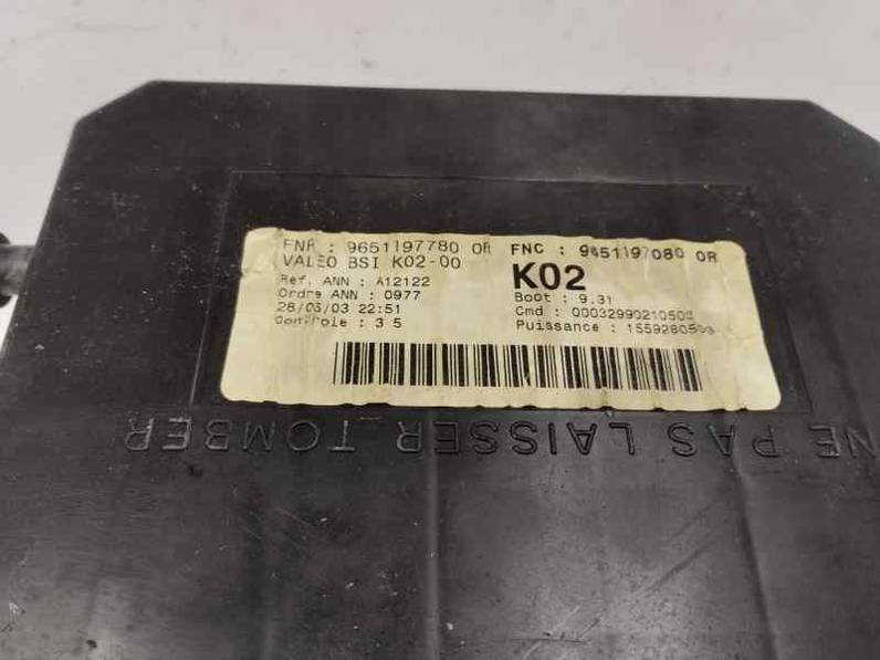 CAJA RELES FUSIBLES PEUGEOT 307 2003 2.0 HDI (90 CV)