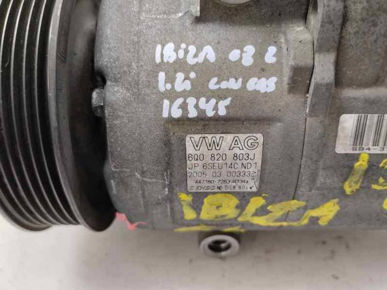 COMPRESOR AIRE ACONDICIONADO SEAT IBIZA 2008 1.2 (69 CV)