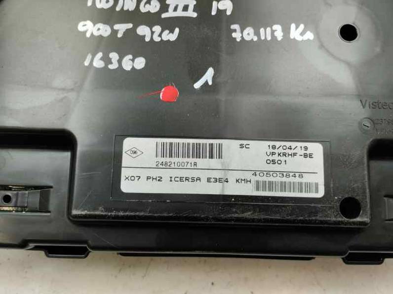 CUADRO INSTRUMENTOS RENAULT TWINGO III 2019 0.9 CM3 (92 CV)