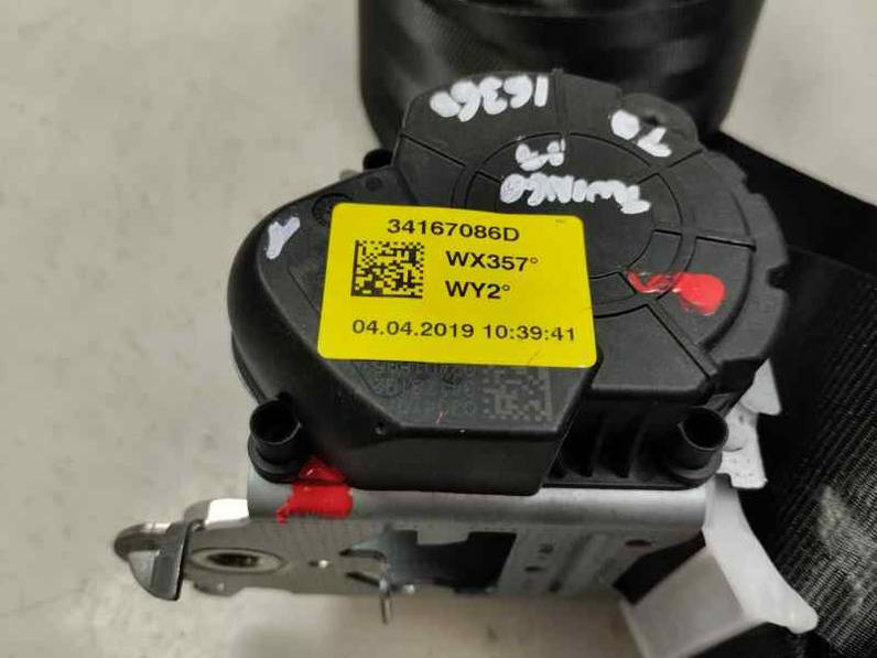 CINTURON SEGURIDAD TRASERO DERECHO RENAULT TWINGO III 2019 0.9 CM3 (92 CV)