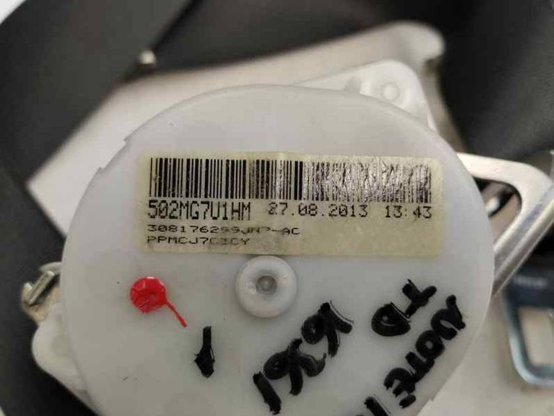 CINTURON SEGURIDAD TRASERO DERECHO NISSAN NOTE 2014 1.2 MT (80 CV)