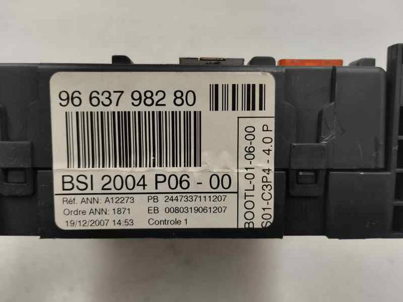 CAJA RELES FUSIBLES PEUGEOT 207 2008 1.4 16V VTI (95 CV)