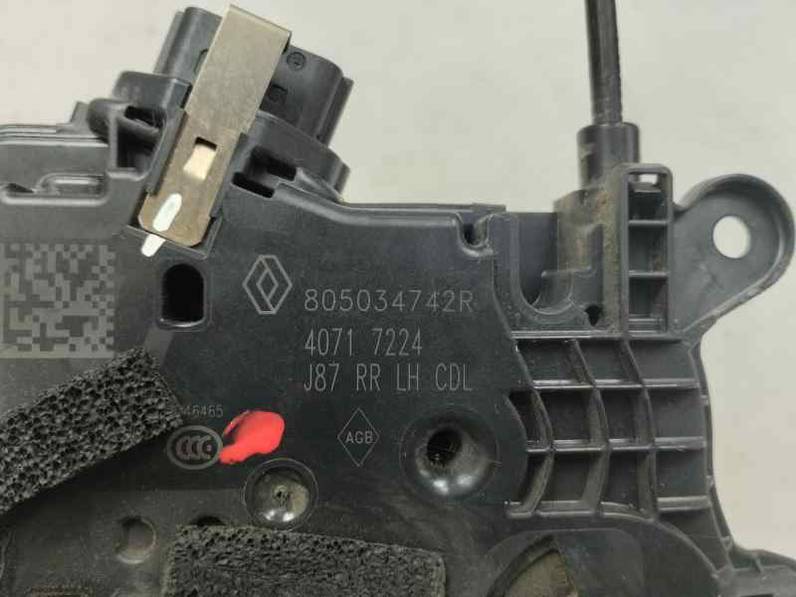 CERRADURA PUERTA TRASERA IZQUIERDA RENAULT CAPTUR 2015 1.2